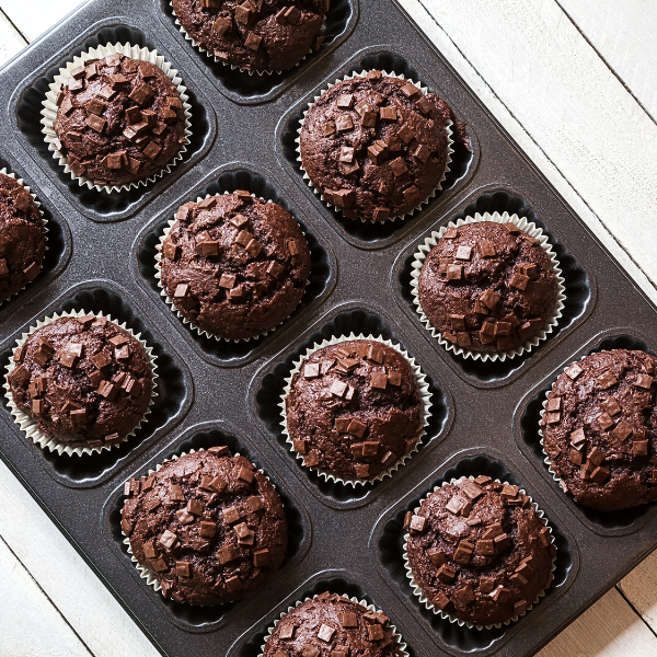 Double Chocolate Muffins: Gluten Free
