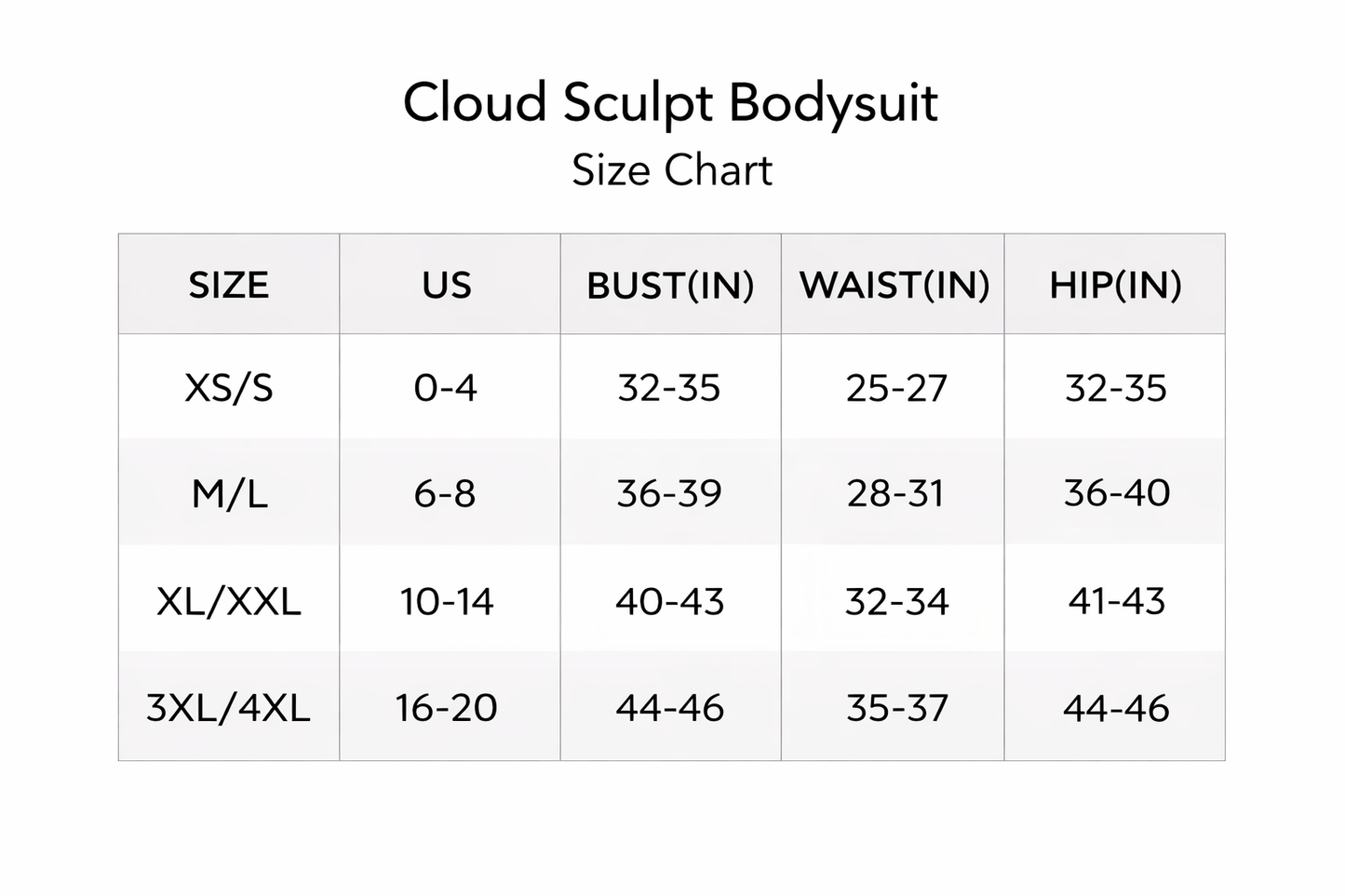 CloudSculpt Bodysuit