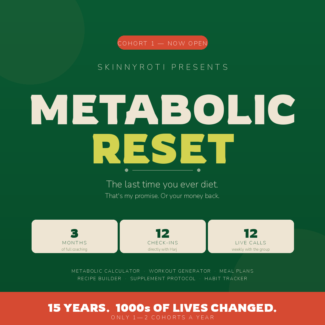 Metabolic Reset — 3 Month Coaching Program with Harj