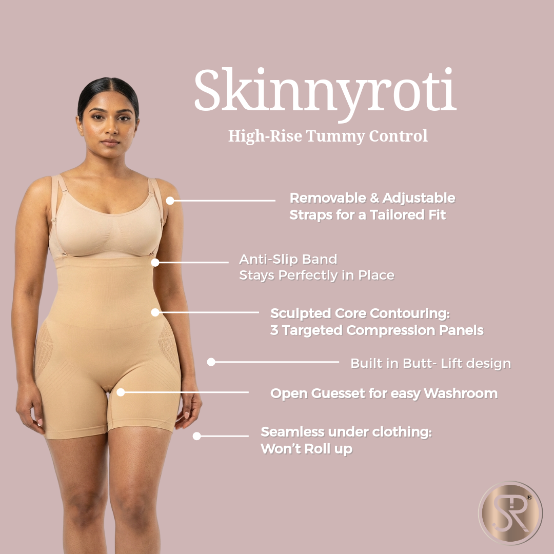 High Rise Tummy Control Butt Lifter (removable straps)